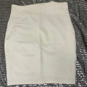 Ivory Pencil Skirt